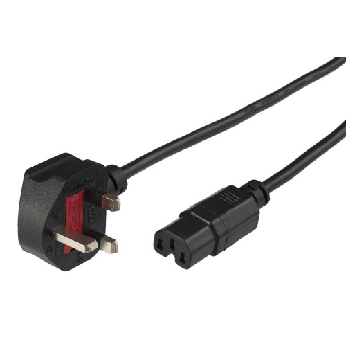 Power Cord UK -  C15 2m Black