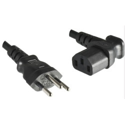 Power Cord Swiss - C13 90°1.8m