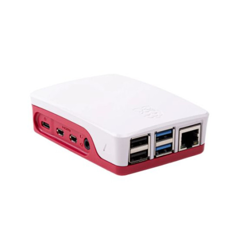 Pi Pi 4 Case Red White