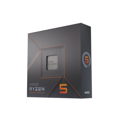 AMD - Ryzen 5 7600X 6-core - 12-Thread 4.7GHz (5.3 GHz Max Boost) Socket AM5 Desktop Processor - Silver