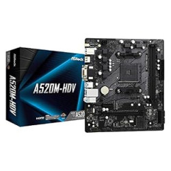 ASRock A520M-HDV Supports AMD AM4 Socket Ryzen 3000, 4000 G-Series and 5000 and 5000 G-Series Desktop Processors Motherboard (B08G1Y95SZ)