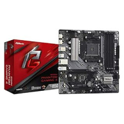 ASRock AM4 AMD B550 SATA 6Gb/s Micro ATX AMD Motherboard Model B550M Phantom Gaming 4 (B08MXSQS49)