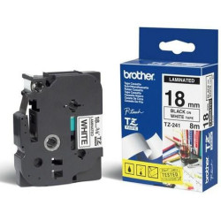 P-Touch Tape Black on White