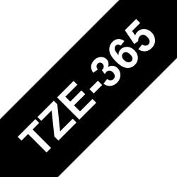 Tape White on Black 36mm
