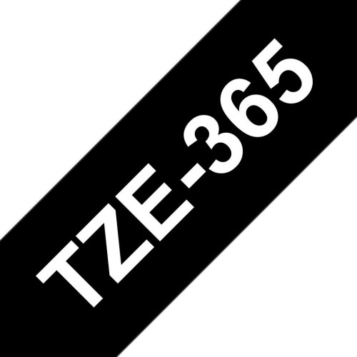 Tape White on Black 36mm