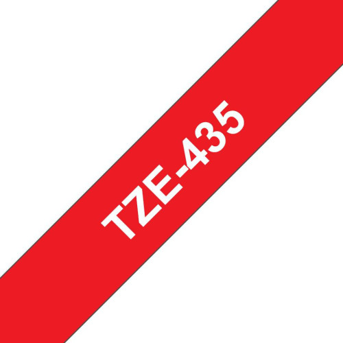 Tape White on Red 12mm