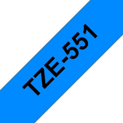 Tape Black on Blue 24mm