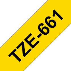 TZE661 36MM BLACK ON YELLOW