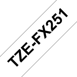 Tape Black on White 24mm
