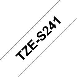 TZES241  18MM BLACK ON WHITE