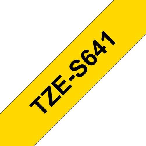 Tape Black on Yellow 18mm