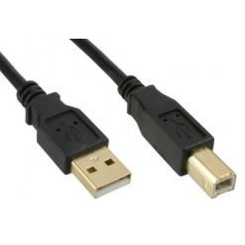 USB2.0 A-B 3m M-M Goldplated