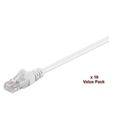U/UTP CAT5e 5M White 10 Pack
