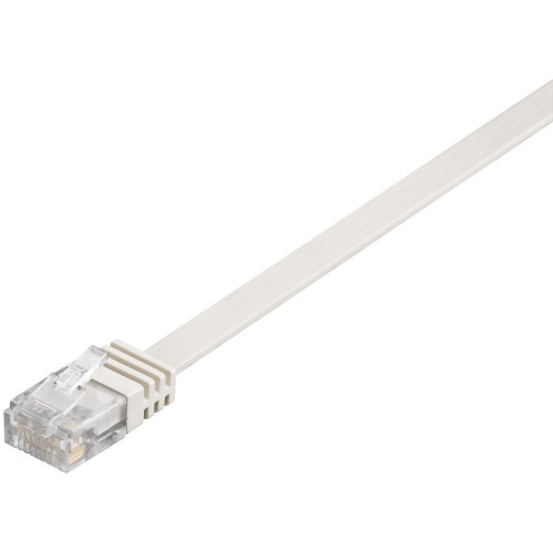 U/UTP CAT6 0.25M White Flat