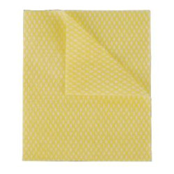 2Work Economy Cloth 420x350mm Yellow Pack of 50 2W08171 2W08171