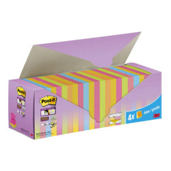 3M Post-it note paper Square Blue, Green, Orange, Pink, Yellow 100 sheets Self-adhesive