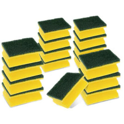 3M Classic sponge Rectangular Green, Yellow 16 pc(s)