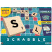 Mattel Games Scrabble Board Game Family Word Game with Wood Tiles and Racks and Two Ways to Play for 2-4 Players