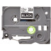 Brother TZE-335 label-making tape White on black TZ