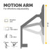 Fellowes Platinum Series Monitor Arm - Monitor Mount for 8KG 40 Inch Screens - Adjustable Monitor Desk Mount - Tilt 45° Pan 180° Swivel 360° Rotation 360°, VESA 75 x 75/100 x 100 - Black