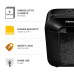 Fellowes LX Series Paper Shredder LX25 6 Sheet Cross Cut Shredder with 11.5 Litre Bin High Security P4 Black