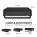 Fellowes Computer Monitor Stand with 3 Height Adjustments - Breyta Monitor Riser with Cable Management - Ergonomic Adjustable Monitor Stand for Computers - Max Weight 15KG - Black