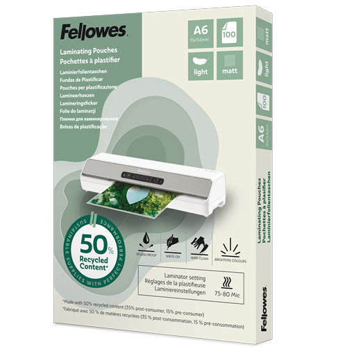 Fellowes 100143438 laminator pouch 100 pc(s)