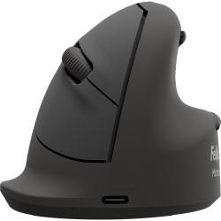 Fellowes Vertical Wireless Mouse Breyta Plus+ Ergonomic Left Handed Vertical Mouse with Antibacterial Protection Large