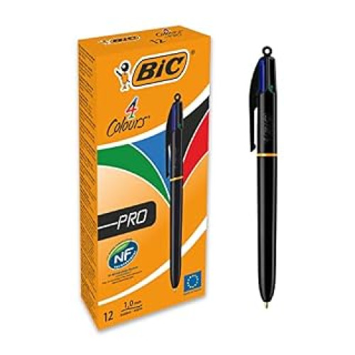 BIC 4 COLOURS PRO ASSORTED 902129 PK12 (B00ARAE33S)