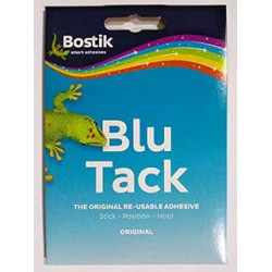 2 x Bostik Blu Tack Mastic Adhesive Putty Non Toxic Blue approx 60g 801103 (B00I42EOJE)