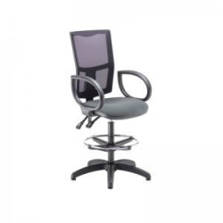Lumo Mesh Chair Fixed ArmsDraughtsman Kit Charcoal SF2096687