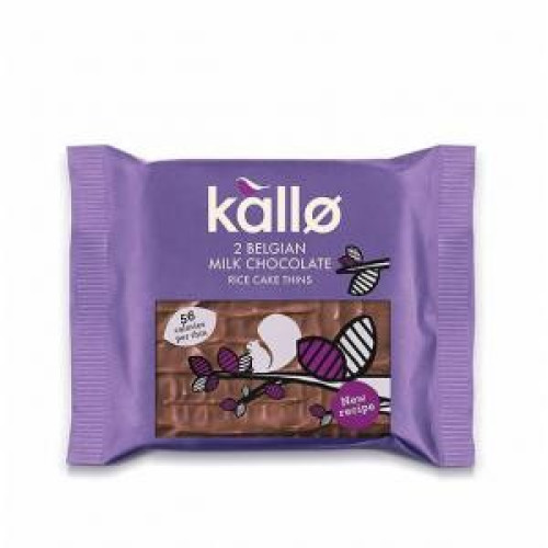 Kallo 2 Milk Chocolate Rice Cakes 33g Pack of 30 133915 BRK14648