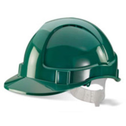 Beeswift Economy Vented Safety Helmet Green  BBEVSHG