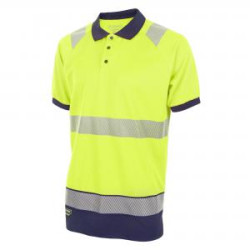 Beeswift High Visibility Two Tone Polo Shirt Short Sleeve Saturn