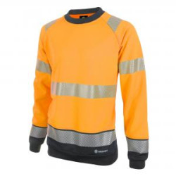 Beeswift High Visibility Two Tone Sweatshirt Orange Black L