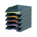Durable Varicolor 5 Piece Letter Tray Set