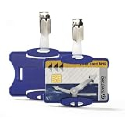 Durable Security Pass Holder, Blue