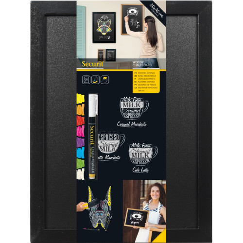 Securit Wall Chalk Board 30 X 40cm | Notice Board