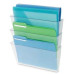 Deflecto Stackable DocuPocket 3 Pocket(s) - 3 Compartment(s) - 14  Height x 13  Width x 4  Depth - Clear - 3 / Set