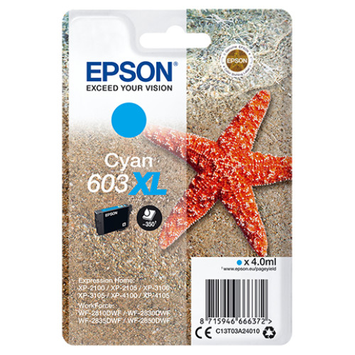 Epson C13T03A24010 ink cartridge 1 pc(s) Original High (XL) Yield Cyan
