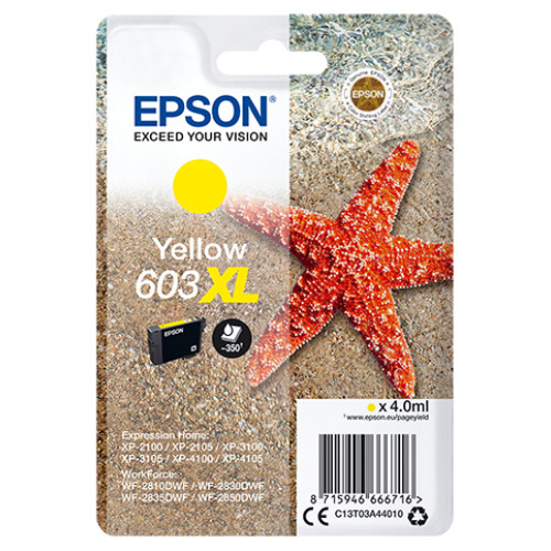 Epson C13T03A44010 ink cartridge 1 pc(s) Original High (XL) Yield Yellow
