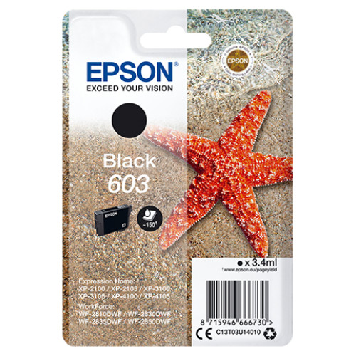 Epson C13T03U14010 ink cartridge 1 pc(s) Original Standard Yield Black