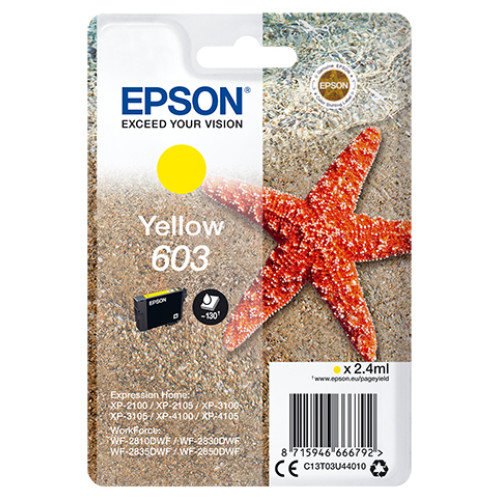Epson C13T03U44010 ink cartridge 1 pc(s) Original Standard Yield Yellow