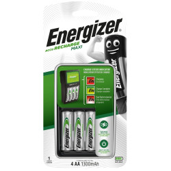Energizer Charger Maxi Battery Charger For AA and AAA Batteries + 4 AA 2000 mAh