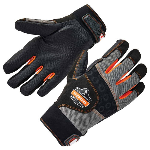 Ergodyne ProFlexÂ® 9002 ANSI/ISO-Certified Full-Finger Anti-Vibration Gloves  Black  L