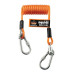 Ergodyne Squids® 3130M Coiled Cable Lanyard - 5lb  Orange  Standard