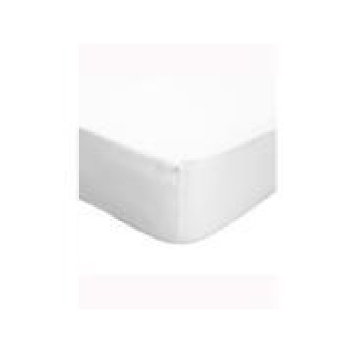 Double Fitted Bed Sheet - White - Victoria London