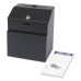 Safco Black Locking Suggestion Box in Black