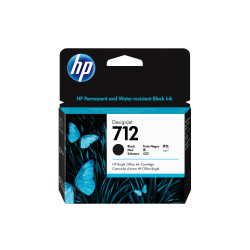 HP 712 80-ml Black DesignJet Ink Cartridge