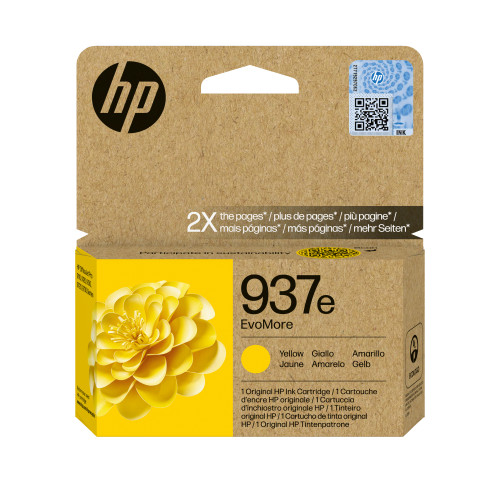 HP 937e EvoMore Yellow Original Ink Cartridge